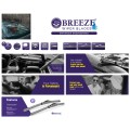 BREEZE Υαλοκαθαριστήρας Hybrid με 10 Αντάπτορες 22" (550mm) - 1τμχ 