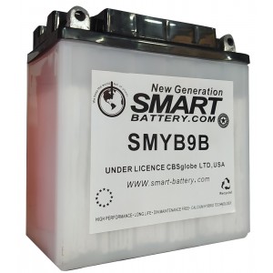 Μπαταρία ΜΟΤΟ SMART SMYB9-B  12V - 9AH, Αριστερή (YB9-B)